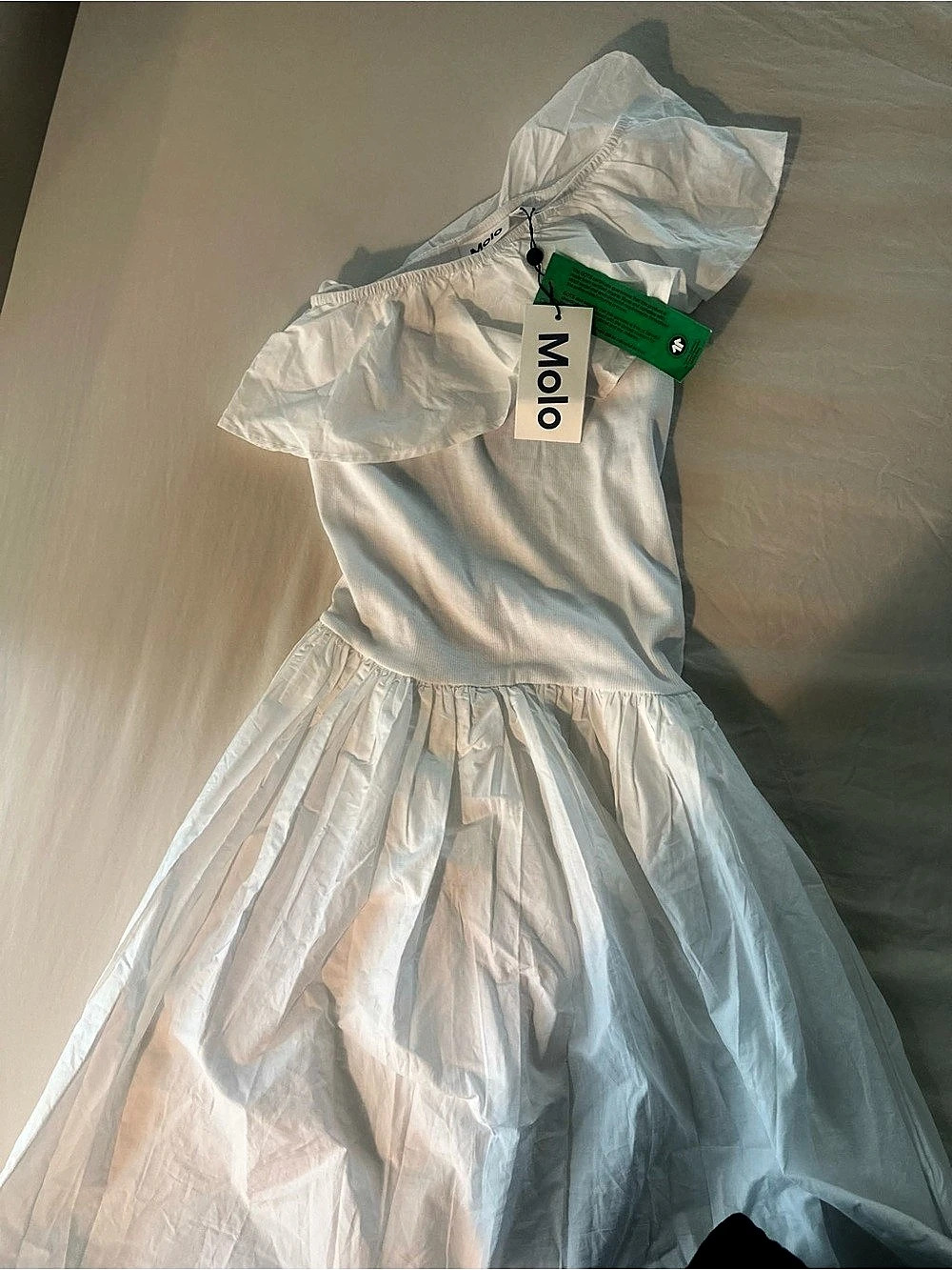 Molo White midi Dress NWT